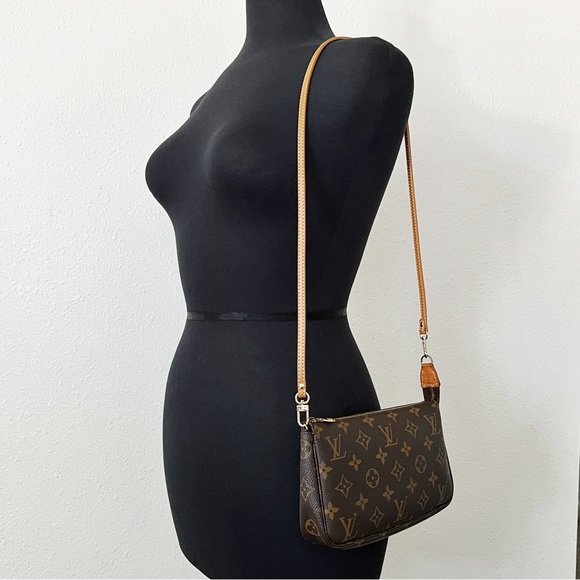 Tan Shoulder Vachetta Leather Strap Replacement For Louis Vuitton Croisette - Picture 5 of 5